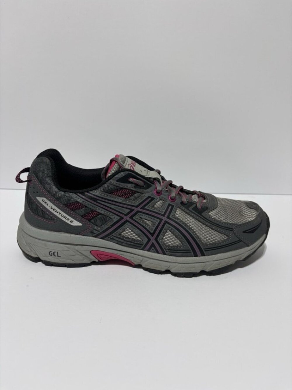 Asics Women’s Gel-Venture 6 Trail Running Shoes Gray, Size 11 D